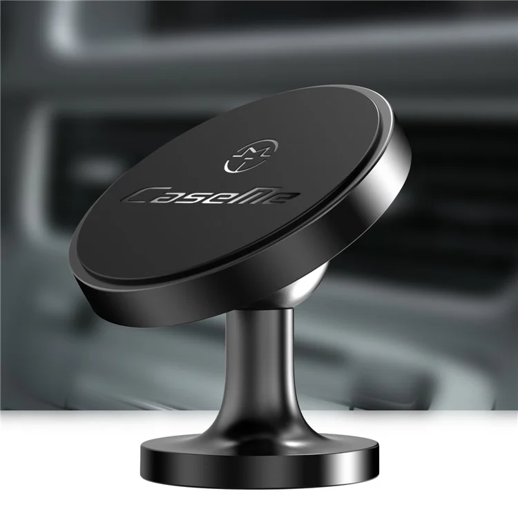 CASEME Aluminum Alloy Strong Magnetic Car Mount Cell Phone Holder for iPhone Samsung Etc. - Black