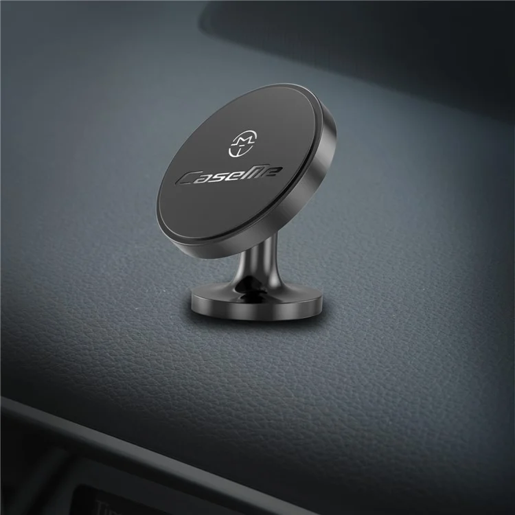 CASEME Aluminum Alloy Strong Magnetic Car Mount Cell Phone Holder for iPhone Samsung Etc. - Black