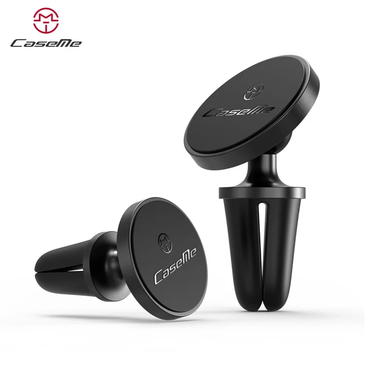 CASEME Round Air Outlet Magnetic Bracket Phone Holder - Black