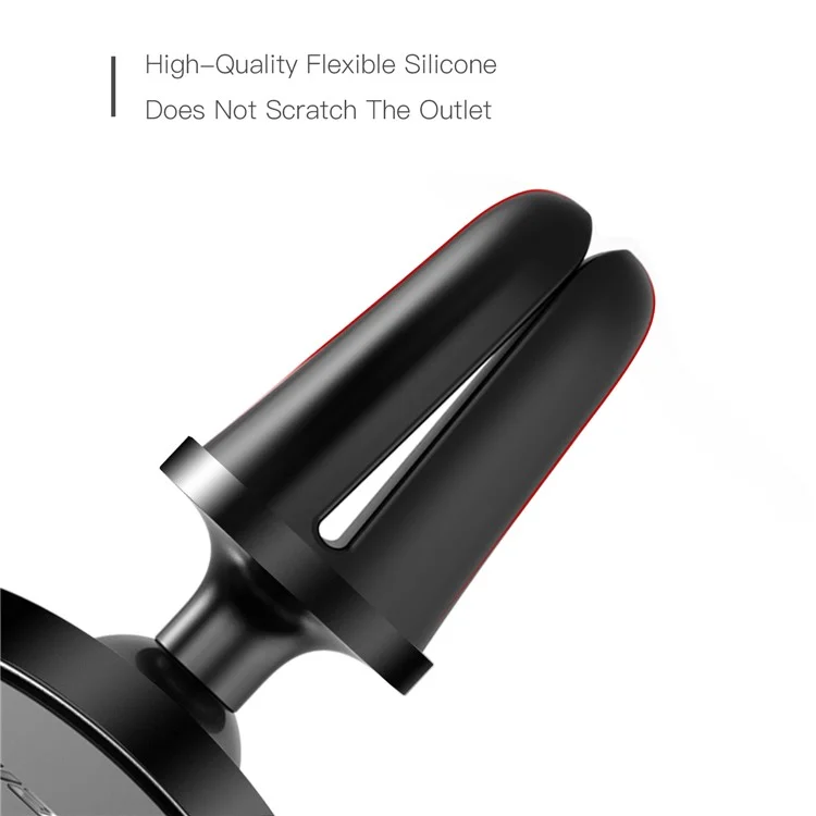 CASEME Round Air Outlet Magnetic Bracket Phone Holder - Black