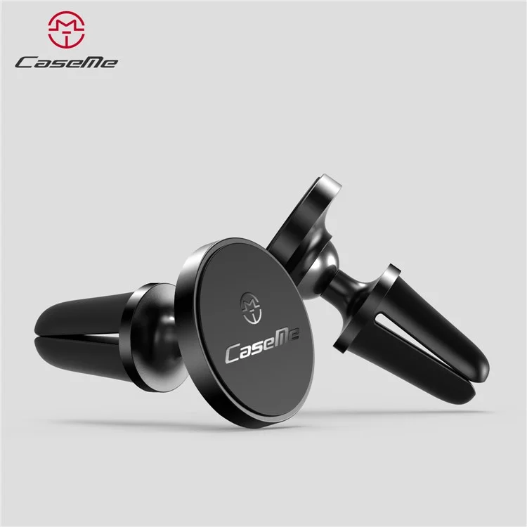 CASEME Round Air Outlet Magnetic Bracket Phone Holder - Black