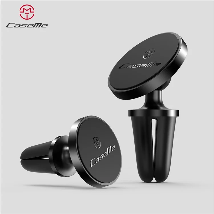 CASEME Round Air Outlet Magnetic Bracket Phone Holder - Black