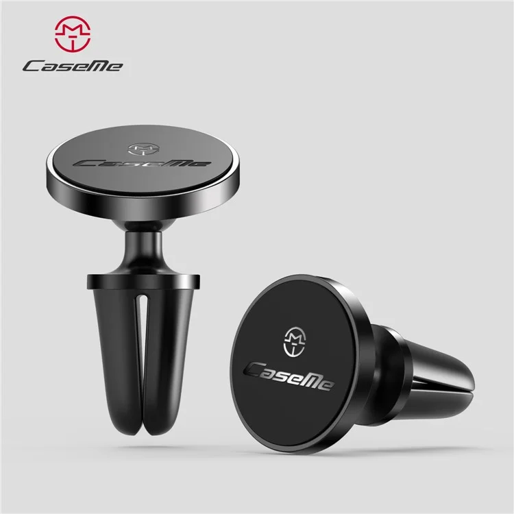 CASEME Round Air Outlet Magnetic Bracket Phone Holder - Black