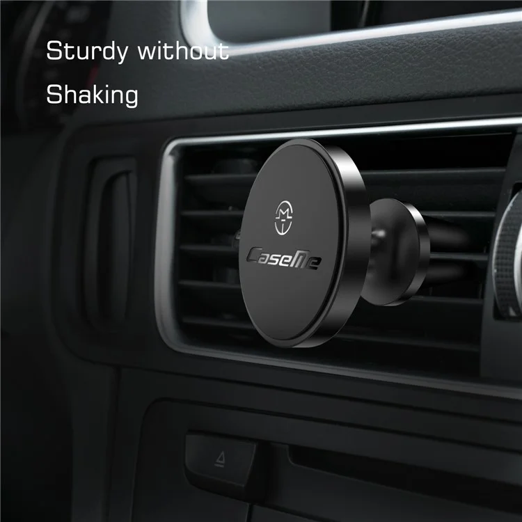 CASEME Round Air Outlet Magnetic Bracket Phone Holder - Black