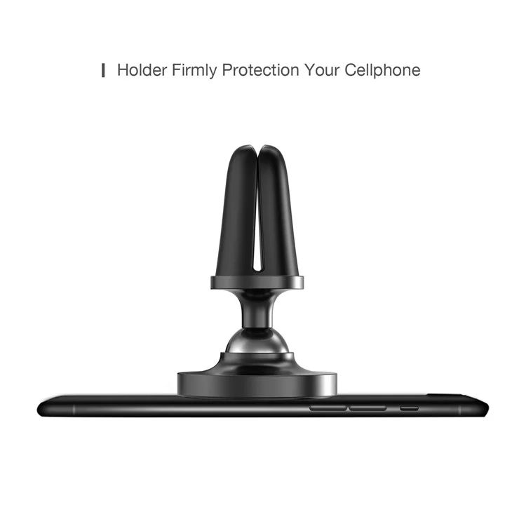 CASEME Round Air Outlet Magnetic Bracket Phone Holder - Black