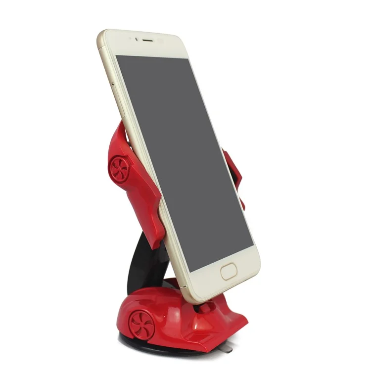 Sostenedor Del Soporte Del Tenedor Del Corchete De La Forma Del Coche De Deportes Para El Iphone Samsung Huawei Etc. - Rojo