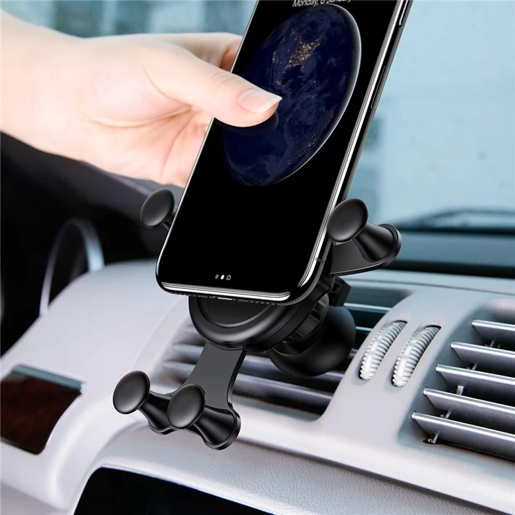 BASEUS Emoji Pattern Gravity Car Air Vent Mount Stand for iPhone Samsung Huawei etc. - Funny Style