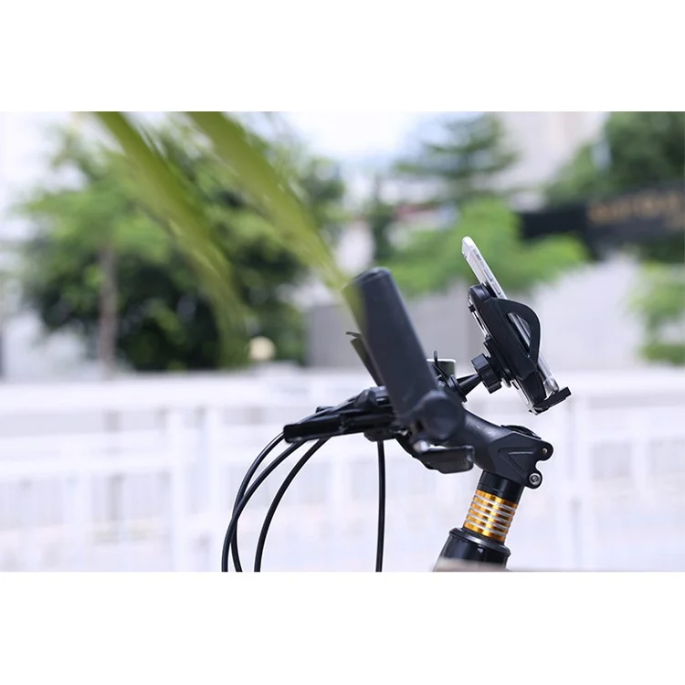 REMAX RM-08 Bike Bicycle Handlebar Mount Holder for iPhone 6 / Galaxy S6, Width: 47-100mm - Grey