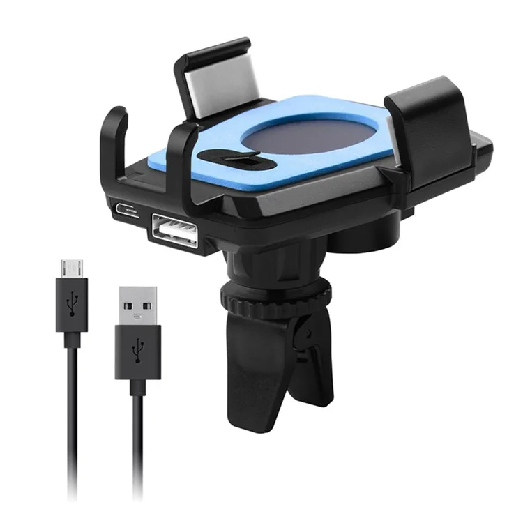 Universal Smartphone Car Air Vent Mount Rotary Holder Cradle for iPhone Samsung Huawei, Clamp Width: 58-90mm