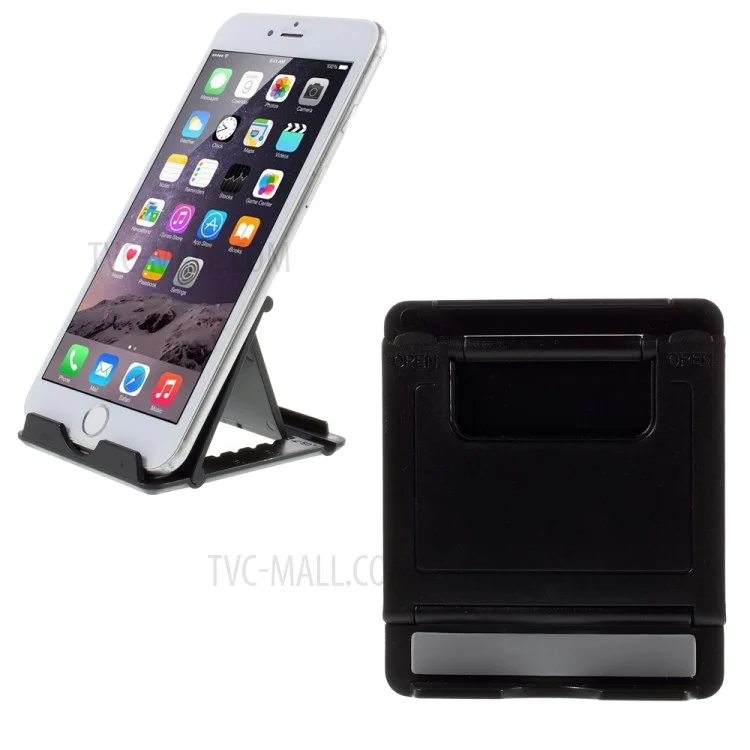 Angle Adjustable Phone Tablet PC Stand Holder for iPhone Samsung iPad etc - Black