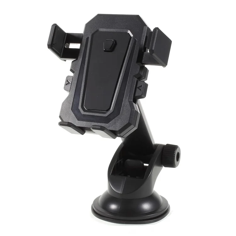 Telescopic Arm Suction Cup Rotary Car Mount Holder for iPhone X/Galaxy S9, Width: 5.3-8.3cm - Black