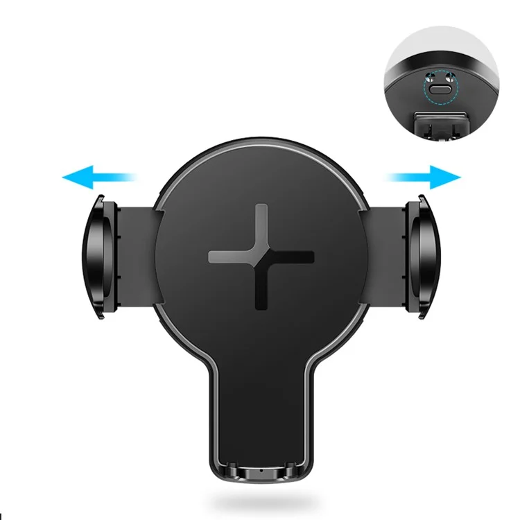 ROCK W2 Car Air Vent Mount Wireless Charging Holder for iPhone X/8/8 Plus Etc (Not Support FOD Function)