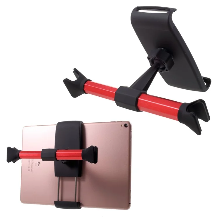 360-degree Rotatable Car Rear Seats Pillow Stand for Smartphones and Tablets - Red