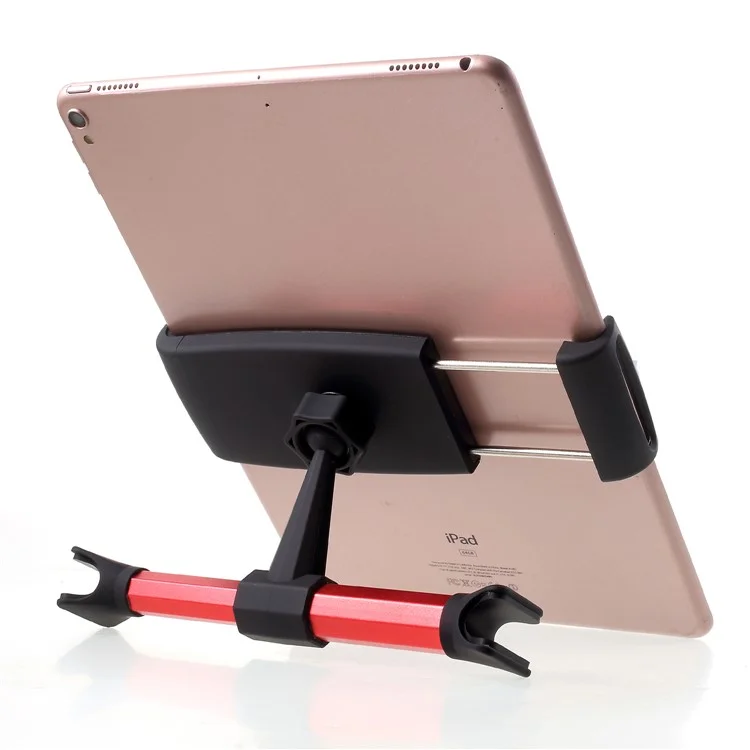 360-degree Rotatable Car Rear Seats Pillow Stand for Smartphones and Tablets - Red