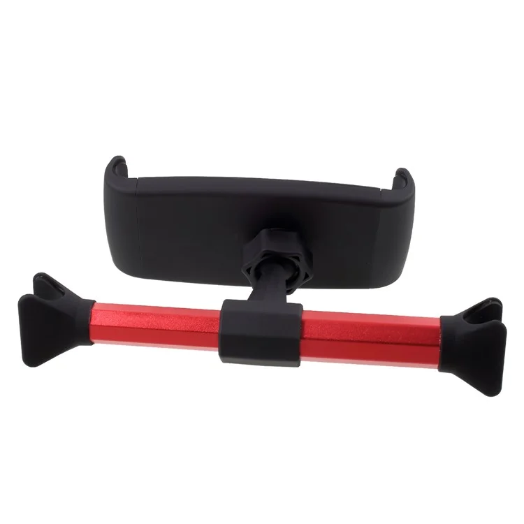 360-degree Rotatable Car Rear Seats Pillow Stand for Smartphones and Tablets - Red