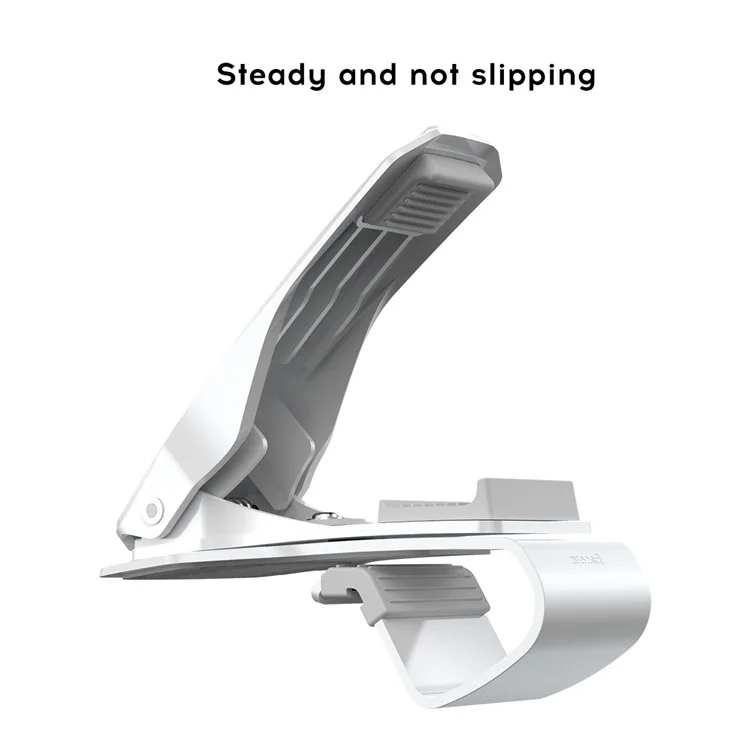 BASEUS Direct-view Navigation Clip Clamp Holder for iPhone X/8/8 Plus - White