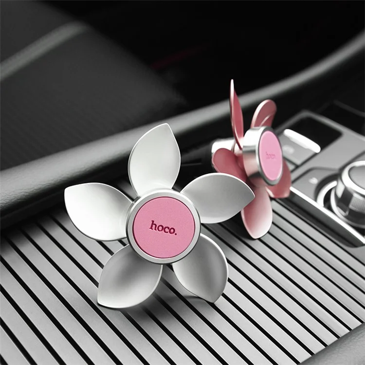 HOCO CA33 Ease Move Air Flow Guiding Mobile Phone Magnetic Car Holder - White