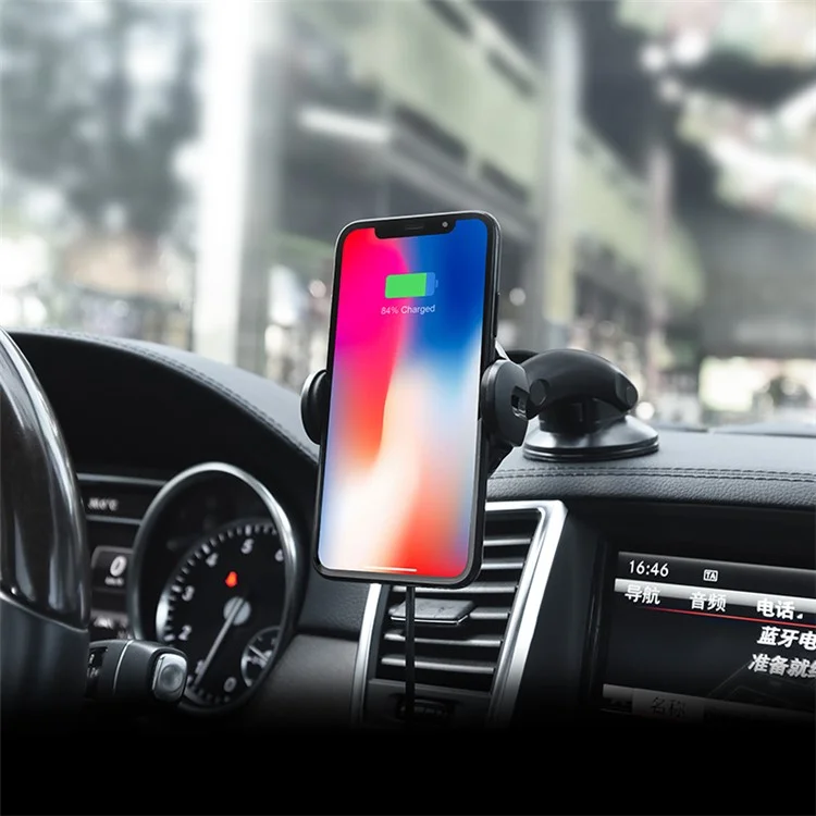 HOCO CA35 Auto-induction Wireless Charger In-car Suction Cup / Air Vent Phone Holder