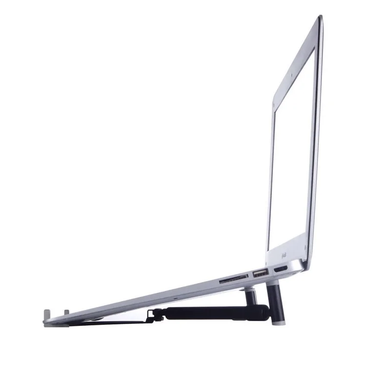 Support de Laptop en Alliage d'Aluminium Rétractable avec Refroidissement, Support pour Ordinateur Portable de 12 à 17 pouces