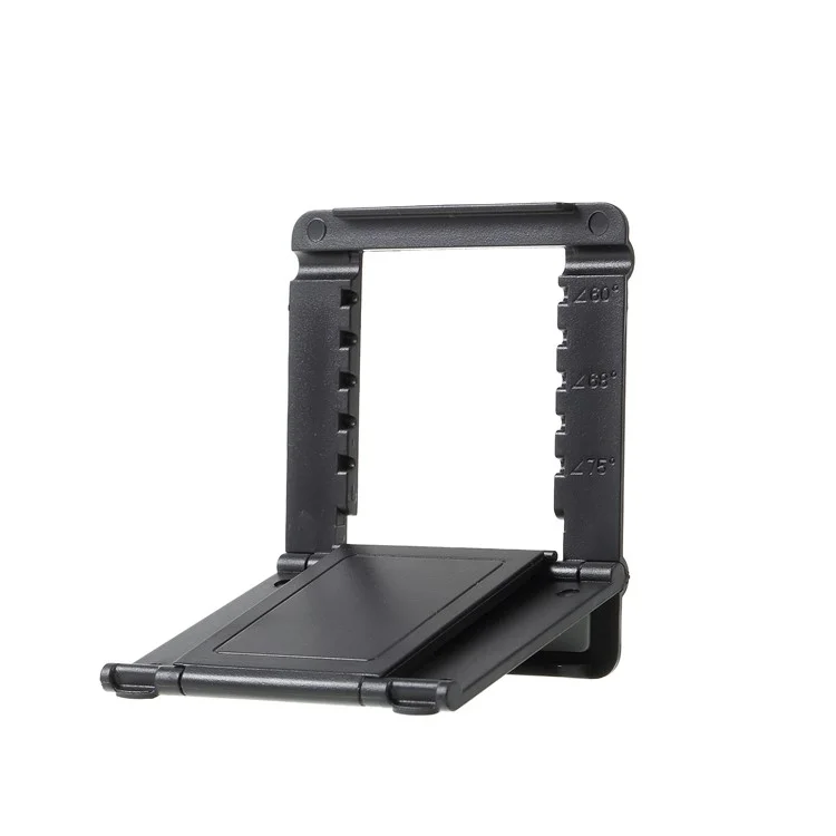 Soporte de escritorio ajustable de varios ángulos y plegable para iPhone Samsung Huawei Smartphone - Negro