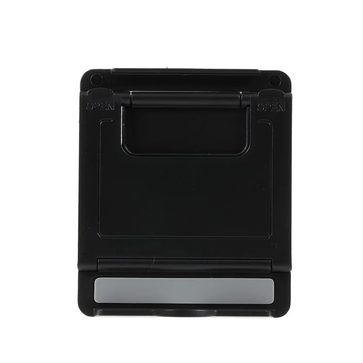 Soporte de escritorio ajustable de varios ángulos y plegable para iPhone Samsung Huawei Smartphone - Negro