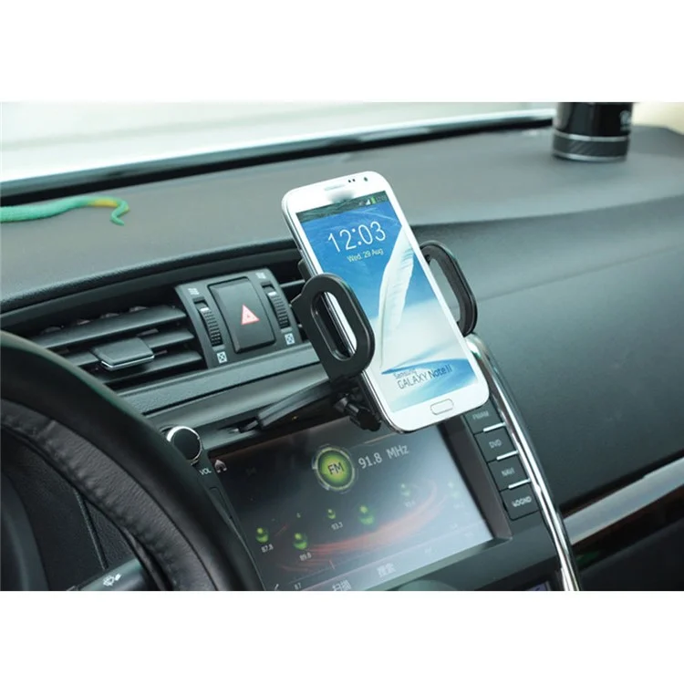 [car CD Slot] Universal Phone Mount Holder 360-degree Rotary / Galaxy S9, Width: 40-80 mm
