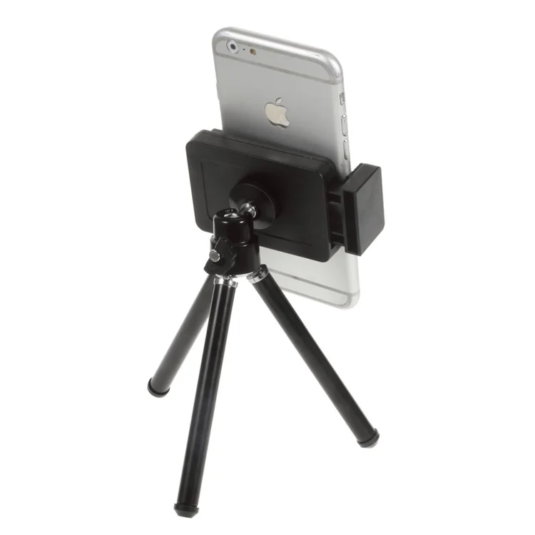 Portable Rotary Tripod Stand with Phone Holder Mount, Size: 5-9cm