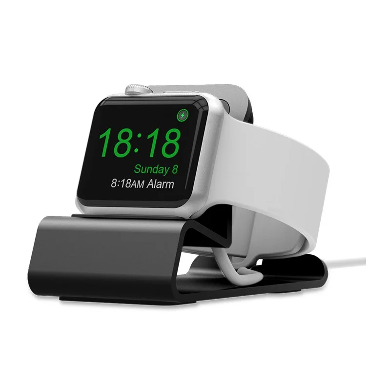 Alluminio Smart Watch Charging Station Dock Stiput Stand Per Apple Watch Series 3/2/1 - Grigio