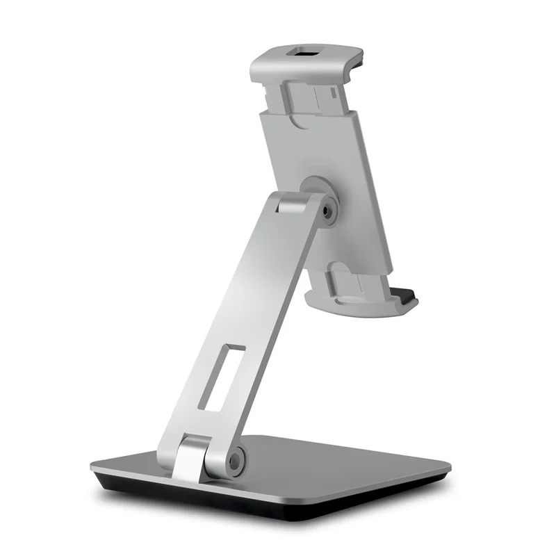 Foldable Rotary Aluminium Alloy 4-14 inch Phone Tablet Bracket Desktop Holder Stand - Grey