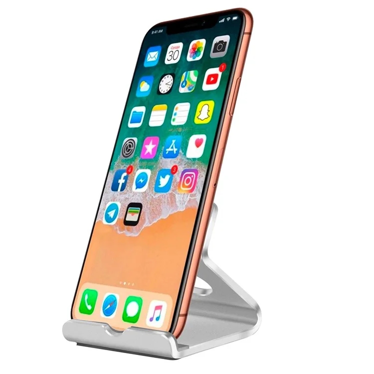 Portable Aluminum Tablet Stand - Silver
