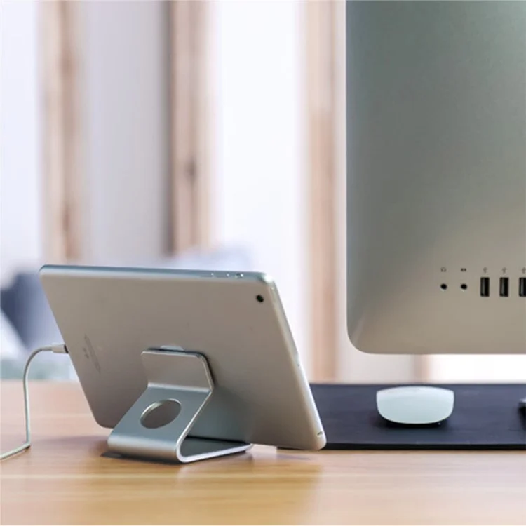 Portable Aluminum Tablet Stand - Silver