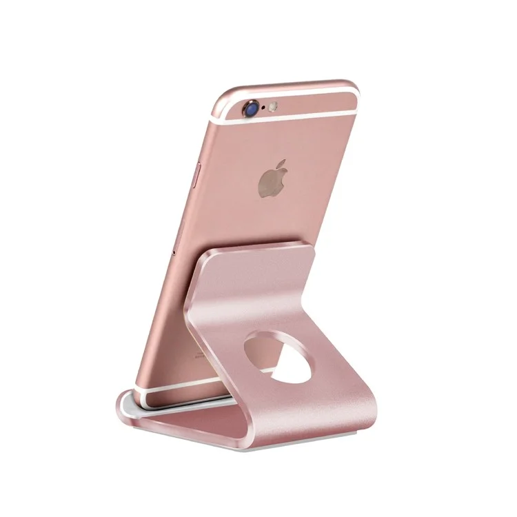 Portable Aluminum Alloy Desktop Phone Holder 7 Inch Tablet Stand - Rose Gold