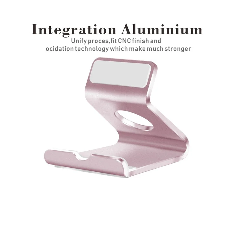 Portable Aluminum Alloy Desktop Phone Holder 7 Inch Tablet Stand - Rose Gold