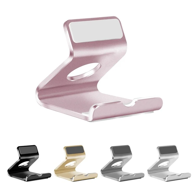 Portable Aluminum Alloy Desktop Phone Holder 7 Inch Tablet Stand - Rose Gold