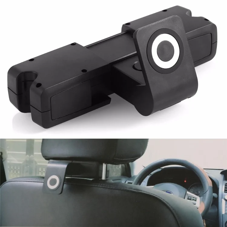 Voici la traduction en français:

Support de voiture universel réglable pour téléphone portable et tablette, montage sur tableau de bord, support détachable pour siège arrière.