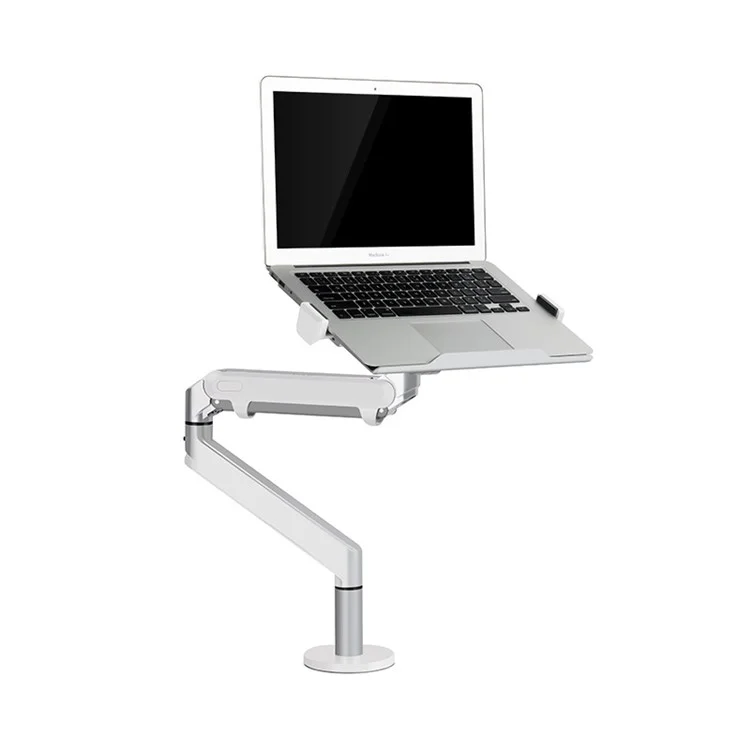 UPERGO OZ-1S Adjustable Laptop Arm Mount Desktop Monitor Desk Stand for Laptop and LCD Monitor  - Silver