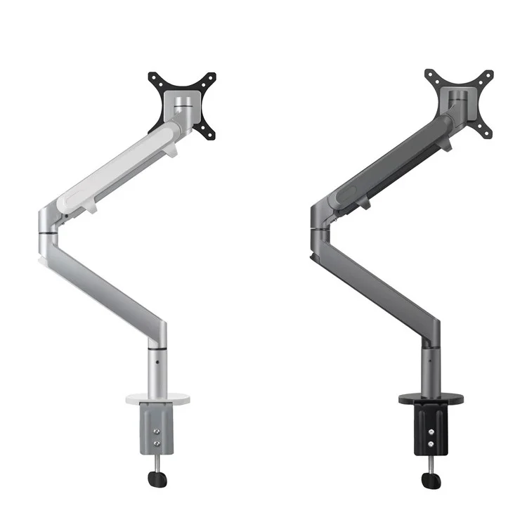UPERGO OZ-1 Gas Spring LCD Arm Mount Swivel Clamp Desktop Monitor Stand Adjustable Office Desk Stand - Dunkelgrau
