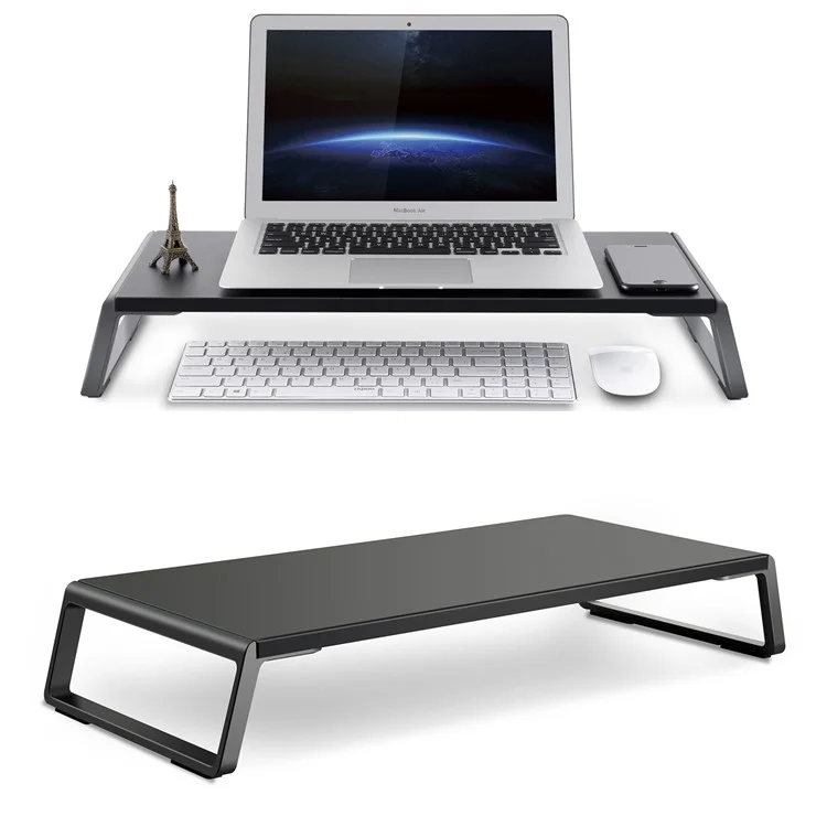 UPERGO ID-20 Laptop Rack Desktop Monitor Pad High Bracket Computer Rack Basis Desk Keyboard Speicher Rack - Schwarz
