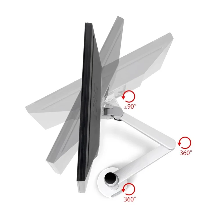 UPERGO OA-3S Multifunction Computer Floor Stand pour Laptop/Tablet PC/Smartphone Holder avec souris Plateau - Argent