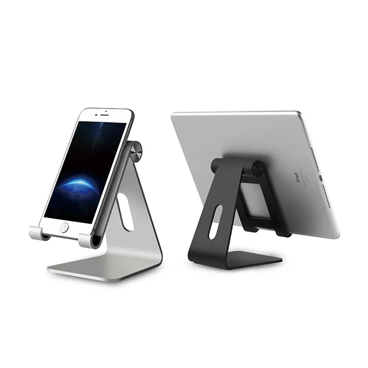 UPERGO AP-4XL Adjustable Tablet Mobile Phone Metal Desktop Stand Holder - Black