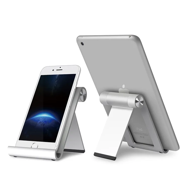 UPERGO AP-4X Aluminum Alloy Phone Stand 7-8inch Tablet Mount Foldable Stand - Silver