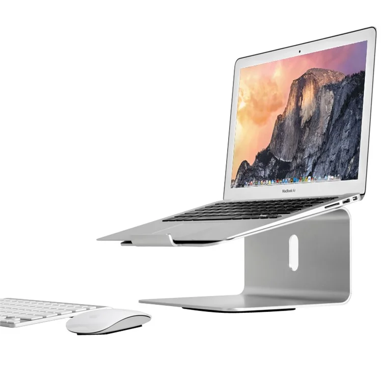 UPERGO AP-2 Universelle Aluminiumlegierung-Tischhalterung für Laptops - Wärmeableitung Halterung - Silber