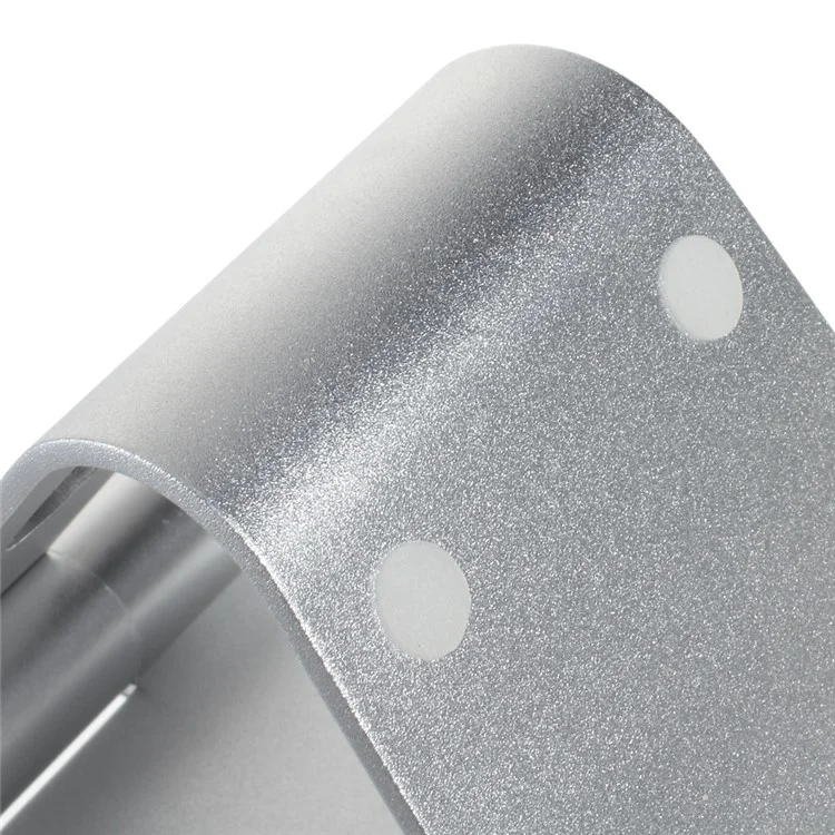 Adjustable Aluminum Alloy Desktop Stand Holder for iPad iPhone Tablet PC - Silver Color