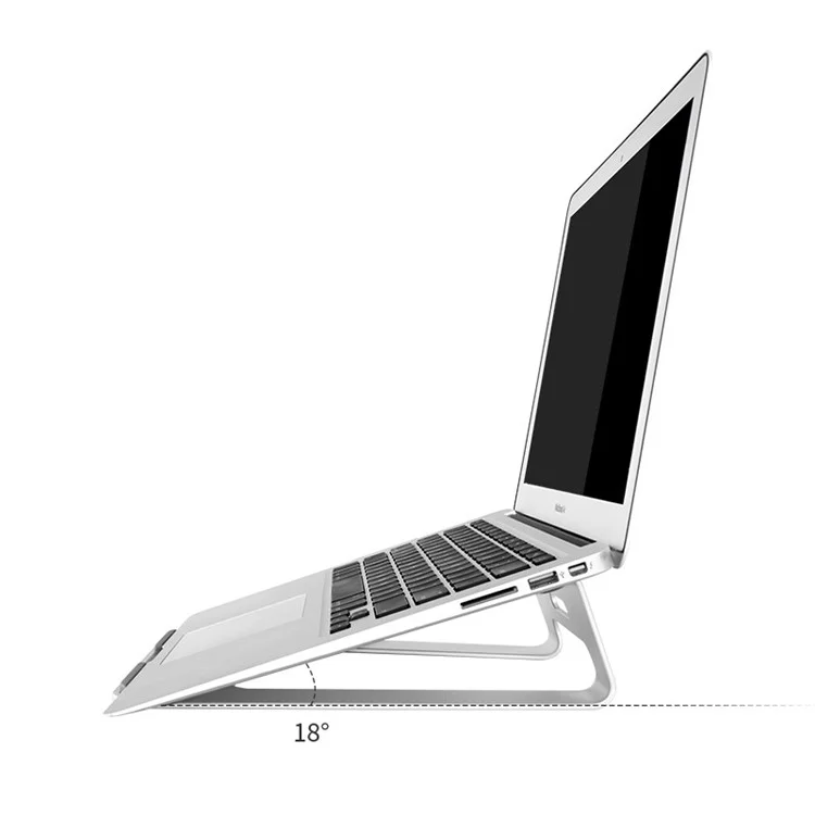 Upergo Aluminio Computer Macbook Notebook Ipad Base de Enfriamiento Plana - Plata