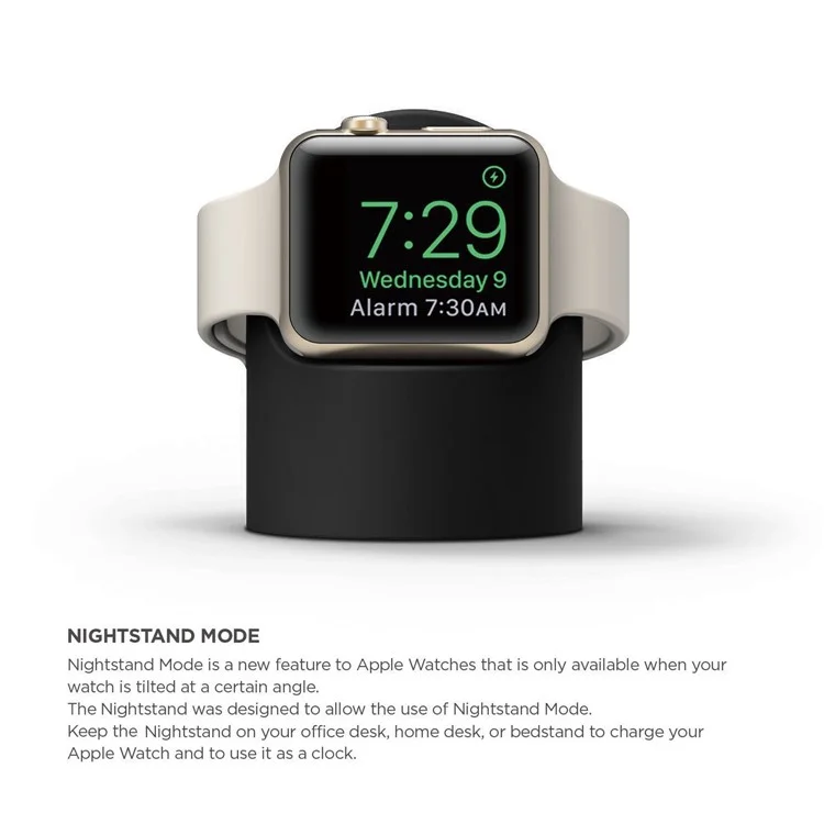 Подставка-держатель-зарядное устройство для Apple Watch Ultra 49 мм / 8 / 7 45 мм / 41 мм / 6 / 5 / SE / 4 44 мм / 40 мм / 3 / 2 / 1 42 мм / 38 мм - Черный