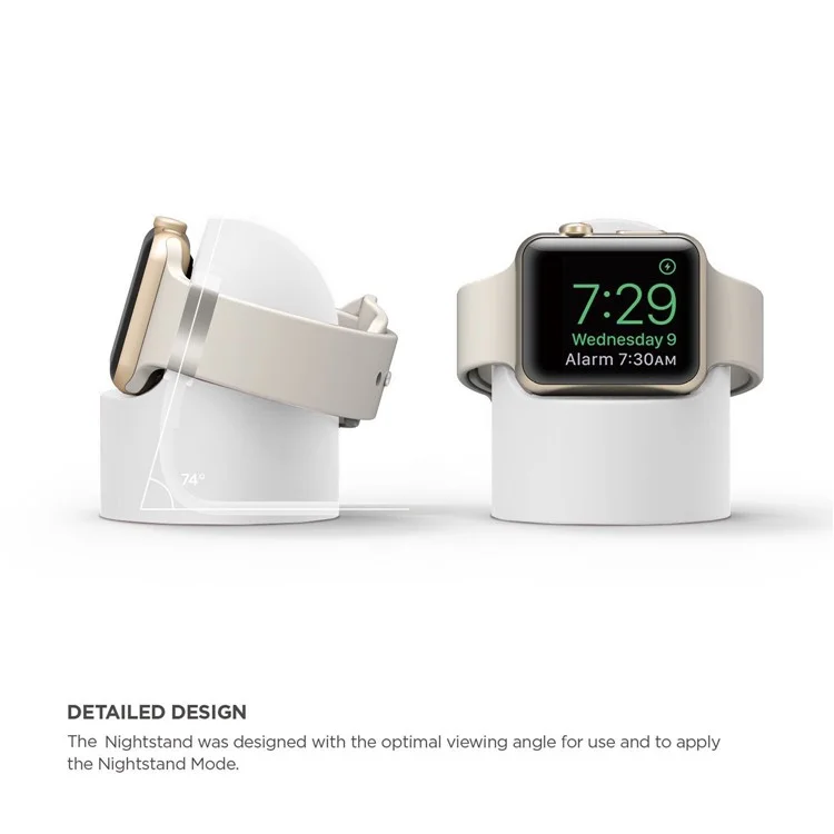 Pantalla de Cargador de Soporte de Soporte Para Reloj Para Apple Watch 38 mm 42 mm 44 mm 44 mm Serie 1 2 3 4 Apple Watch - Blanco