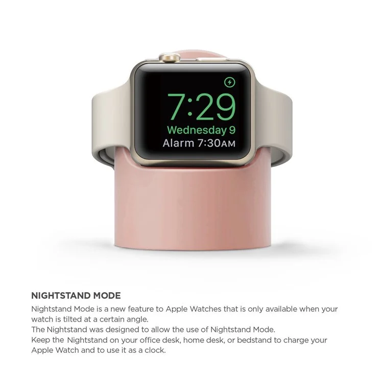 Держатель для часов Apple Watch Ultra 49 мм / 8 / 7 45 мм / 41 мм / 6 / 5 / SE / 4 44 мм / 40 мм / 3 / 2 / 1 42 мм / 38 мм - розовый