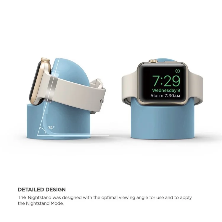 Watch Stand Holder Charger Display for Apple Watch Ultra 49mm / 8 / 7 45mm / 41mm /  6 / 5 /  SE / 4 44mm / 40mm / 3 /  2 /  1 42mm / 38mm - Baby Blue