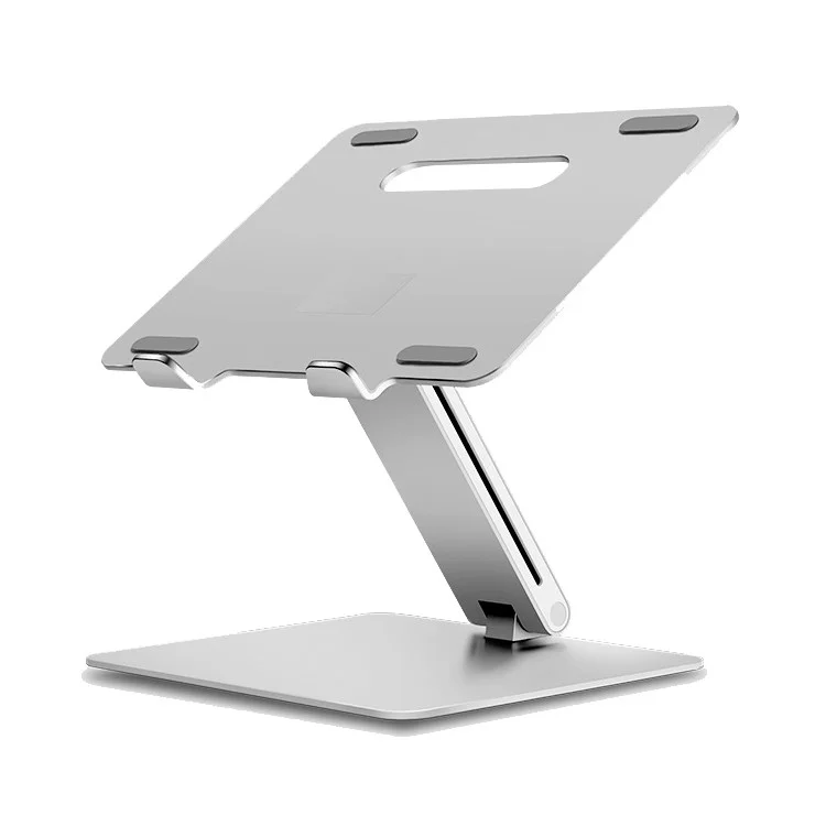 Ergonomie Alliage D'aluminium De Bureau Ajustable Porte-ordinateur Portable Titulaire Pliable Cahier Pliable Support