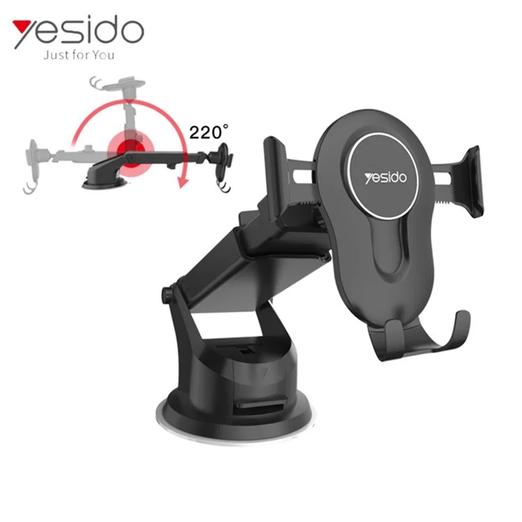 YESIDO C44 Universal Dashboard Car Phone Holder Bracket Mount for 3.5-6 inches Phones